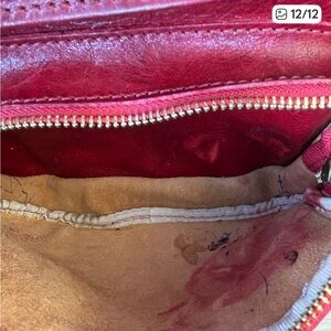 Floto Blood Red Leather Backpack